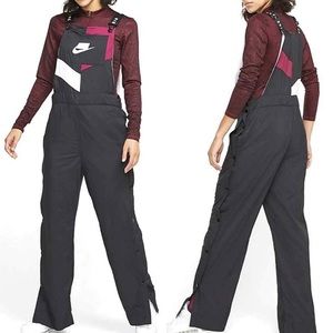 Nike Black and Maroon Jumpsuit